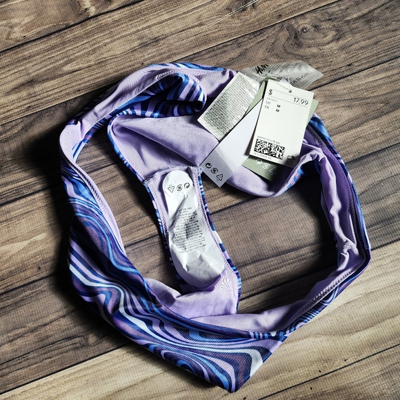 NWT H&M purple + blue swim bottoms - Picture 5 of 8